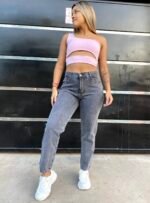 JEAN MOM RIGIDO GRIS NEVADO - Imagen 5