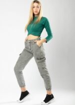 JEAN JOGGER CARGO RIGIDO GRIS CLARITO NEVADO - Imagen 5