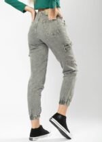 JEAN JOGGER CARGO RIGIDO GRIS CLARITO NEVADO - Imagen 2