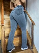 JEAN OXFORD ELASTIZADO GRIS NEVADO CON ROTURAS LASER - Imagen 6