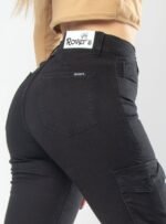 JEAN JOGGER ELASTIZADO CARGO NEGRO - Imagen 7