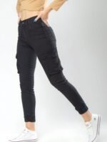 JEAN JOGGER ELASTIZADO CARGO NEGRO - Imagen 3