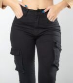 JEAN JOGGER ELASTIZADO CARGO NEGRO - Imagen 4