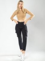 JEAN JOGGER ELASTIZADO CARGO NEGRO - Imagen 6