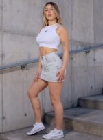 POLLERA ELASTIZADO GREY - Imagen 4