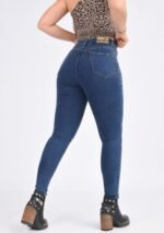 JEANS CLASICO AZUL MATIZADO OXIDO CON BIGOTES LASER - Imagen 2