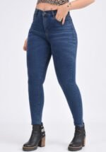 JEANS CLASICO AZUL MATIZADO OXIDO CON BIGOTES LASER - Imagen 4