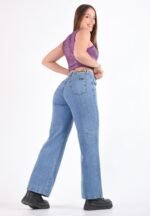 JEAN WIDE RIGIDO AZUL MATIZADO - Imagen 2
