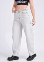 JEAN BAGGI RÍGIDO GREY CON CINTURA REGULADORA