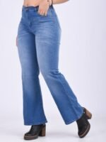 JEAN WIDE ELASTIZADO CELESTE CON BIGOTES