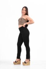 Jean Clásico Recto re-elastizado Negro - Imagen 4