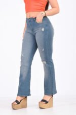 JEAN WIDE ELASTIZADO AZUL MATIZADO - Imagen 3