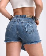 SHORT-POLLERA RÍGIDO AZUL NEVADO - Imagen 2