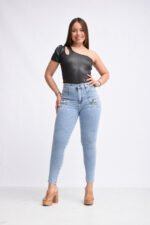 JEAN CLASICO ELASTIZADO CELESTE CLARO - Imagen 5