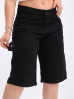 Bermuda Baggy Rígido Negro