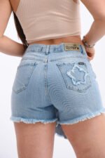 SHORT-POLLERA RÍGIDO CELESTE ESTRELLA - Imagen 2