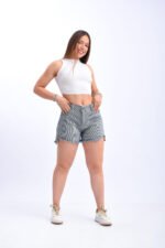 SHORTS RÍGIDO AZUL RAYADO - Imagen 4