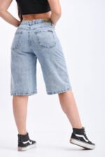 Bermuda Baggy Rigido Celeste Nevado - Imagen 2