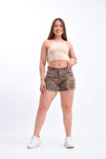 SHORTS RÍGIDO ANIMAL PRINT LEOPARDO - Imagen 5