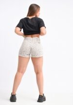 SHORT RÍGIDO BEIGE ANIMAL PRINT - Imagen 6