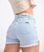 SHORT RÍGIDO CELESTE RAYADO - Imagen 2