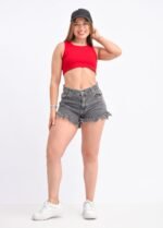 SHORTS RÍGIDO GRIS PLAYERO - Imagen 5