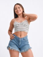 SHORTS RÍGIDO CELESTE MATIZADO PLAYERO - Imagen 3