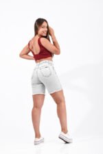 Bermuda Rígida Grey Ruedo Deflecado - Imagen 5