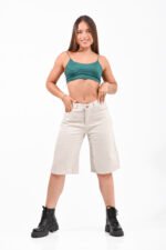 Bermuda Baggy Rígido Grey Clásico - Imagen 3