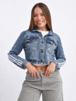 CAMPERA RÍGIDA AZUL CON TRES TIRAS - Imagen 3