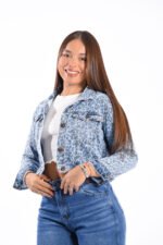 CAMPERA RIGIDA AZUL ANIMAL PRINT - Imagen 7