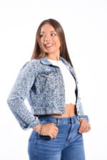 CAMPERA RIGIDA AZUL ANIMAL PRINT - Imagen 6