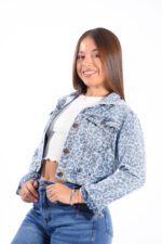 CAMPERA RIGIDA AZUL ANIMAL PRINT - Imagen 3