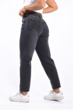 JEAN MOM RIGIDO GRIS LOCALIZADO CON BIGOTES - Imagen 3