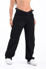 JEAN BAGGI RIGIDO NEGRO CON CINTURA REGULADORA - Imagen 4