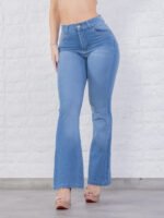 JEAN OXFORD ELASTIZADO CELESTE CON BIGOTES LASER