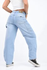 JEAN BAGGI RIGIDO CELESTE CARPINTERO CON CINTURA REGULADORA - Imagen 2