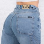 JEAN BAGGI RIGIDO CARPINTERO CELESTE MATIZADO CON CINTURA REGULADORA - Imagen 3