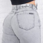 JEAN WIDE RIGIDO GREY CON CINTURA REGULADORA - Imagen 7