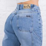 JEAN BAGGY RIGIDO AZUL CARPINTERO CON CINTURA REGULADORA - Imagen 7