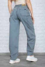 JEAN BAGGY RÍGIDO AZUL MATIZADO CARPINTERO - Imagen 2