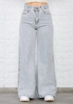 JEAN MEGA WIDE RIGIDO GREY