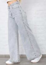 JEAN MEGA WIDE RIGIDO GREY - Imagen 5