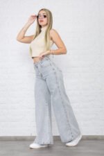 JEAN MEGA WIDE RIGIDO GREY - Imagen 6