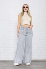 JEAN MEGA WIDE RIGIDO GREY - Imagen 8