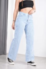 JEAN WIDE RIGIDO CELESTE RAYADO - Imagen 3