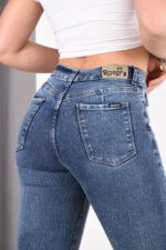 Jean Clásico Elastizado Azul Tiro Medio Bajo - Imagen 6