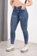 Jean Clásico Elastizado Azul Tiro Medio Bajo - Imagen 3