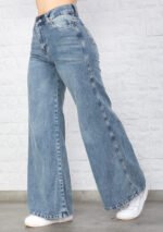 JEAN MEGA WIDE RIGIDO AZUL OXIDO