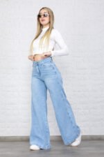 JEAN MEGA WIDE RIGIDO CELESTE - Imagen 4